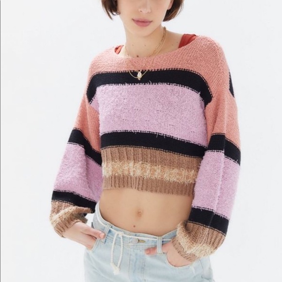 Urban Outfitters Beau Striped Boat Neck Sweater - Picture 11 of 11